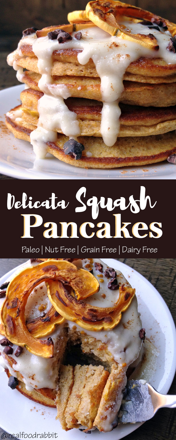 Delicata Squash Pancakes - Bake It Paleo