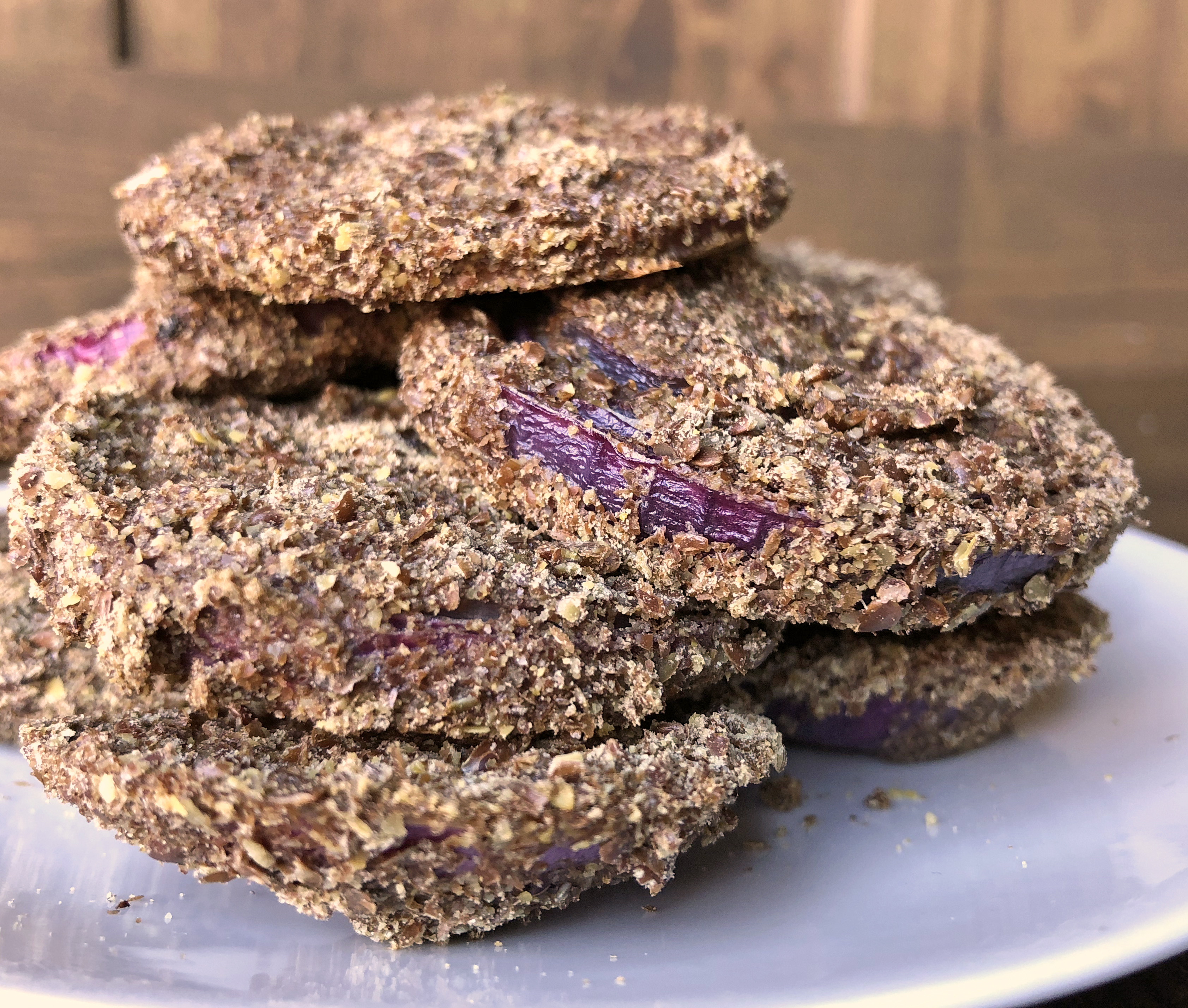 Flax Seed Onion Rings