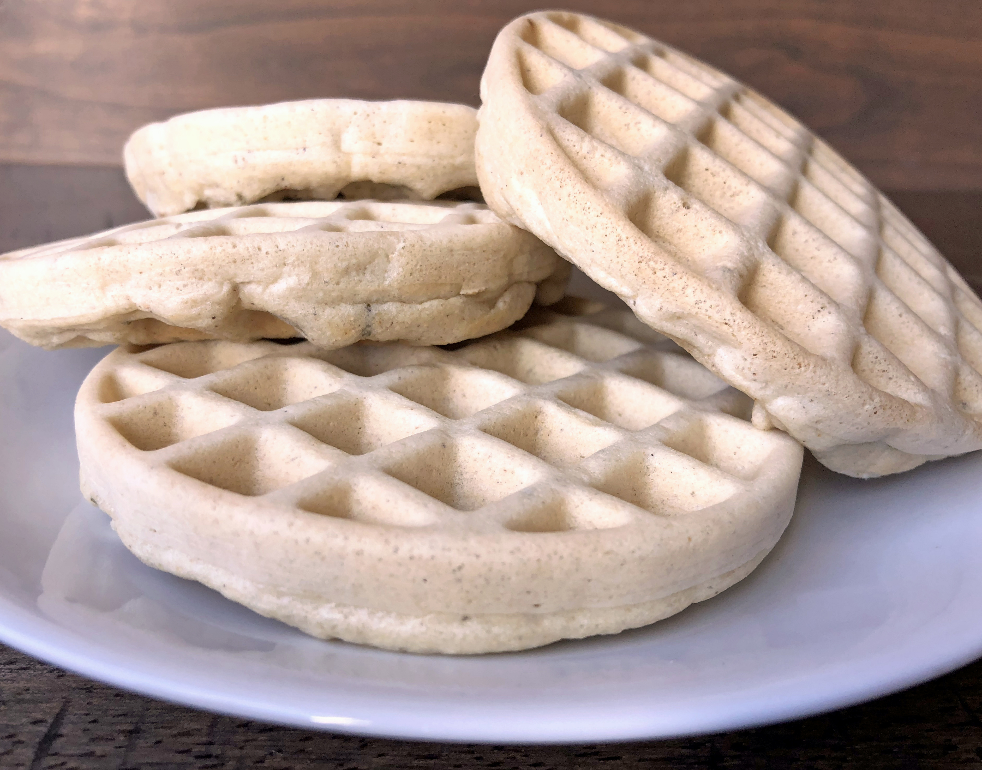 waffled hash browns with rosemary - a hint of rosemary