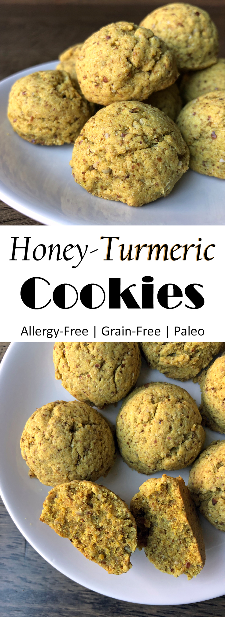 Honey Turmeric Cookies without Eggs