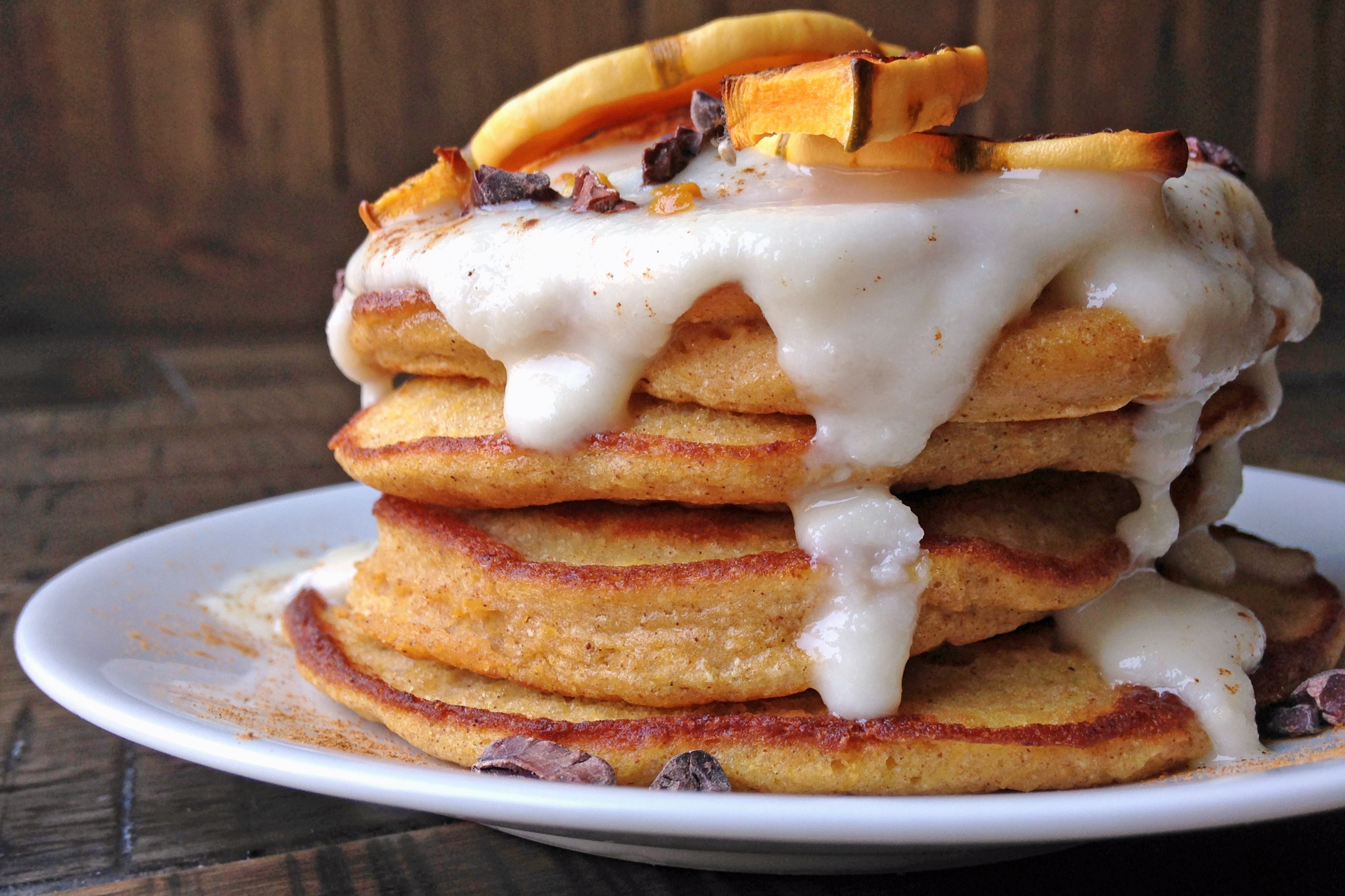 Paleo Delicata Squash Pancakes