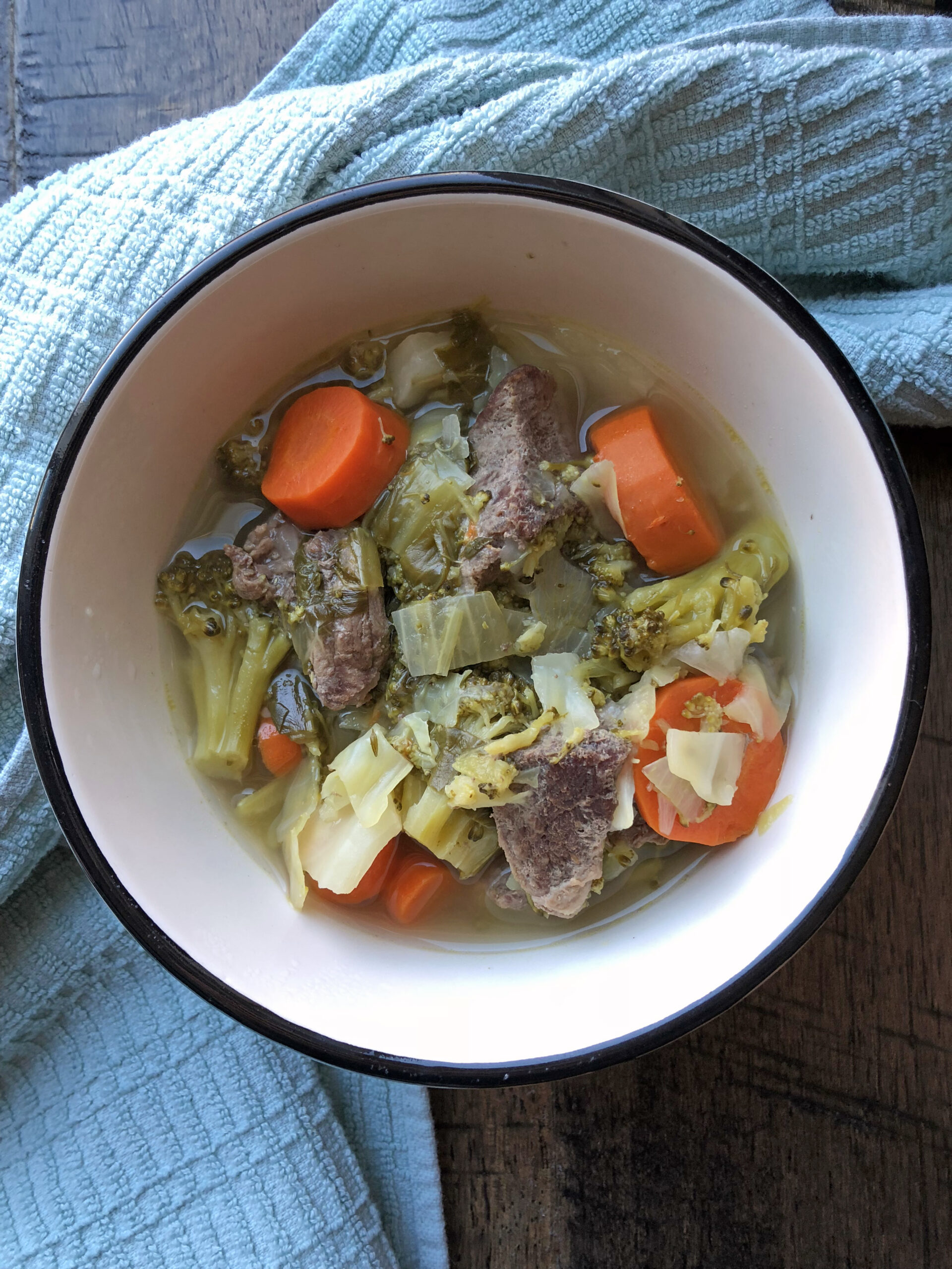 Veggie & Beef Soup Bake It Paleo