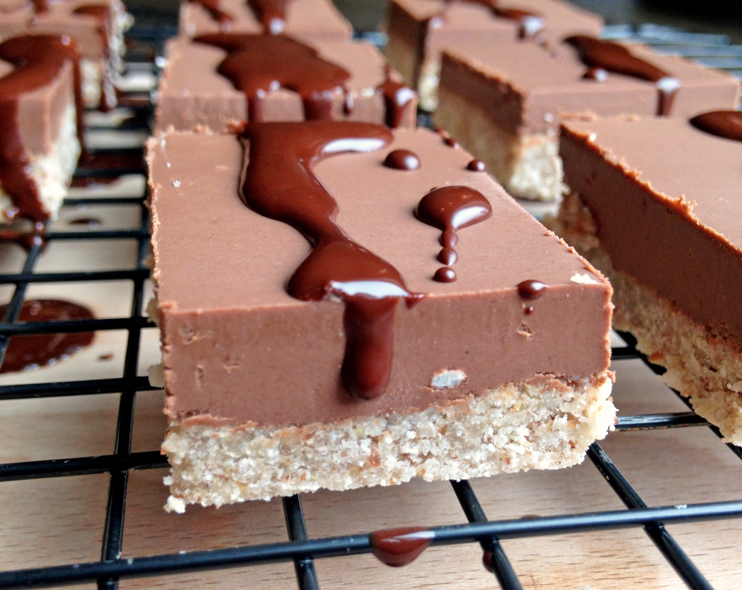 Chocolate Cookie Bars with coconut