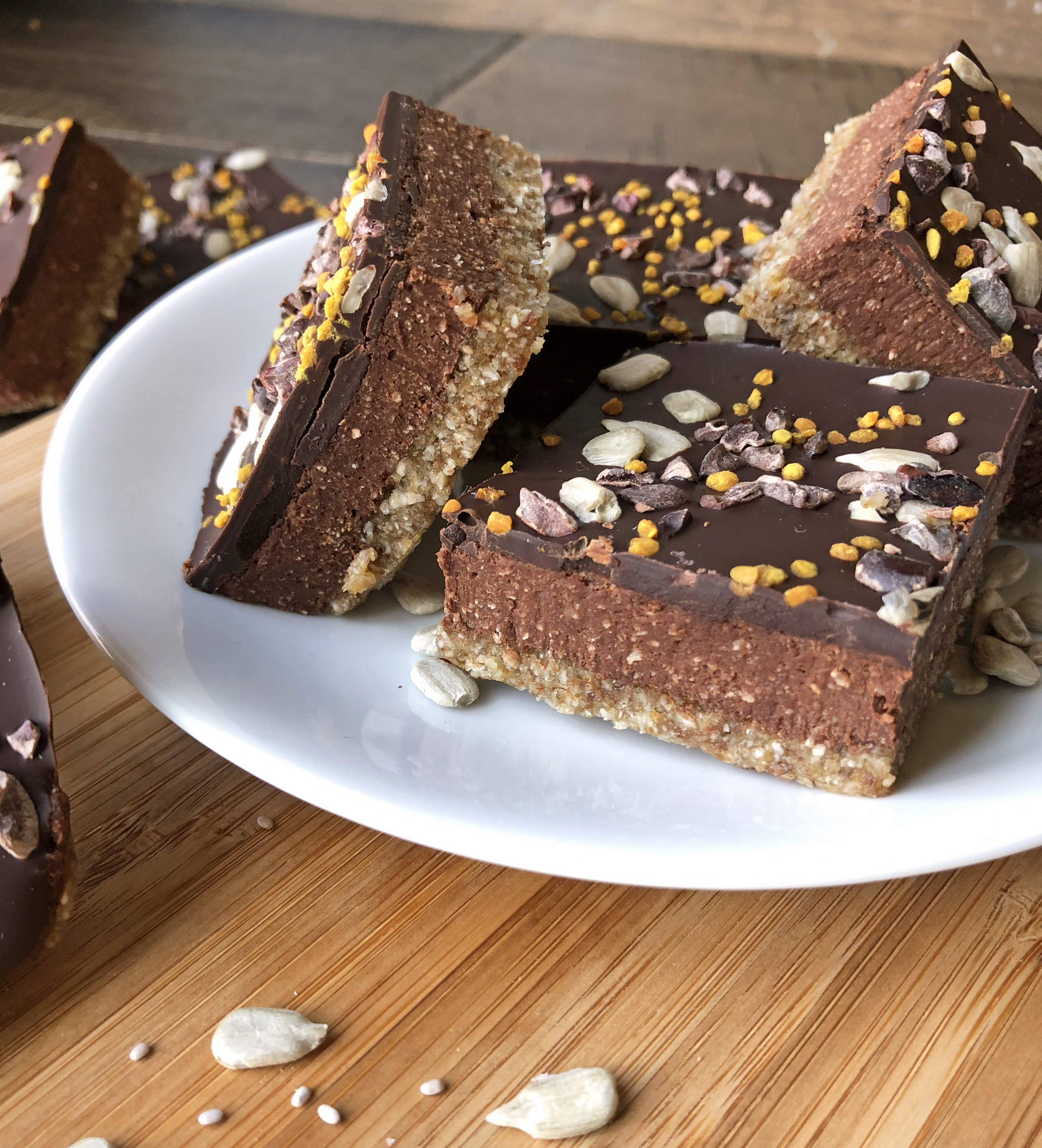 No Bake Allergy Free Mint Chia Bars