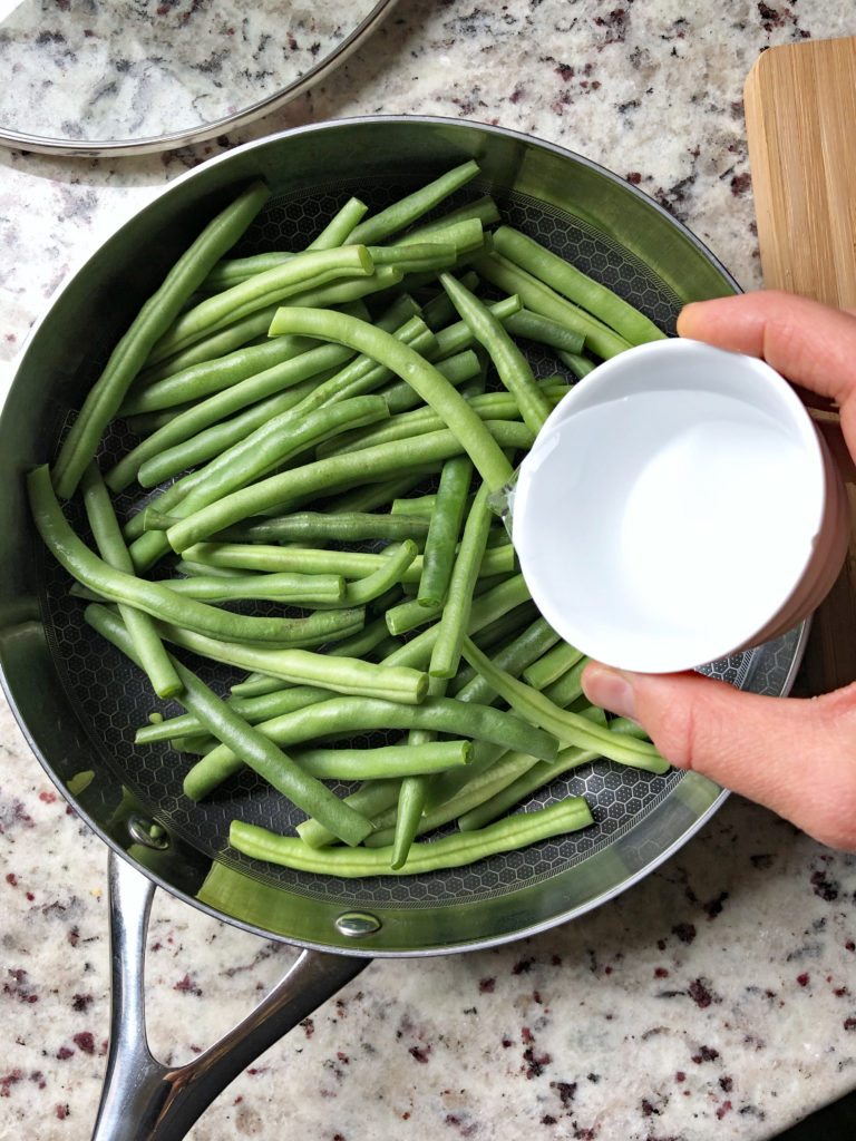 Simple Pan Cooked Green Beans - Bake It Paleo