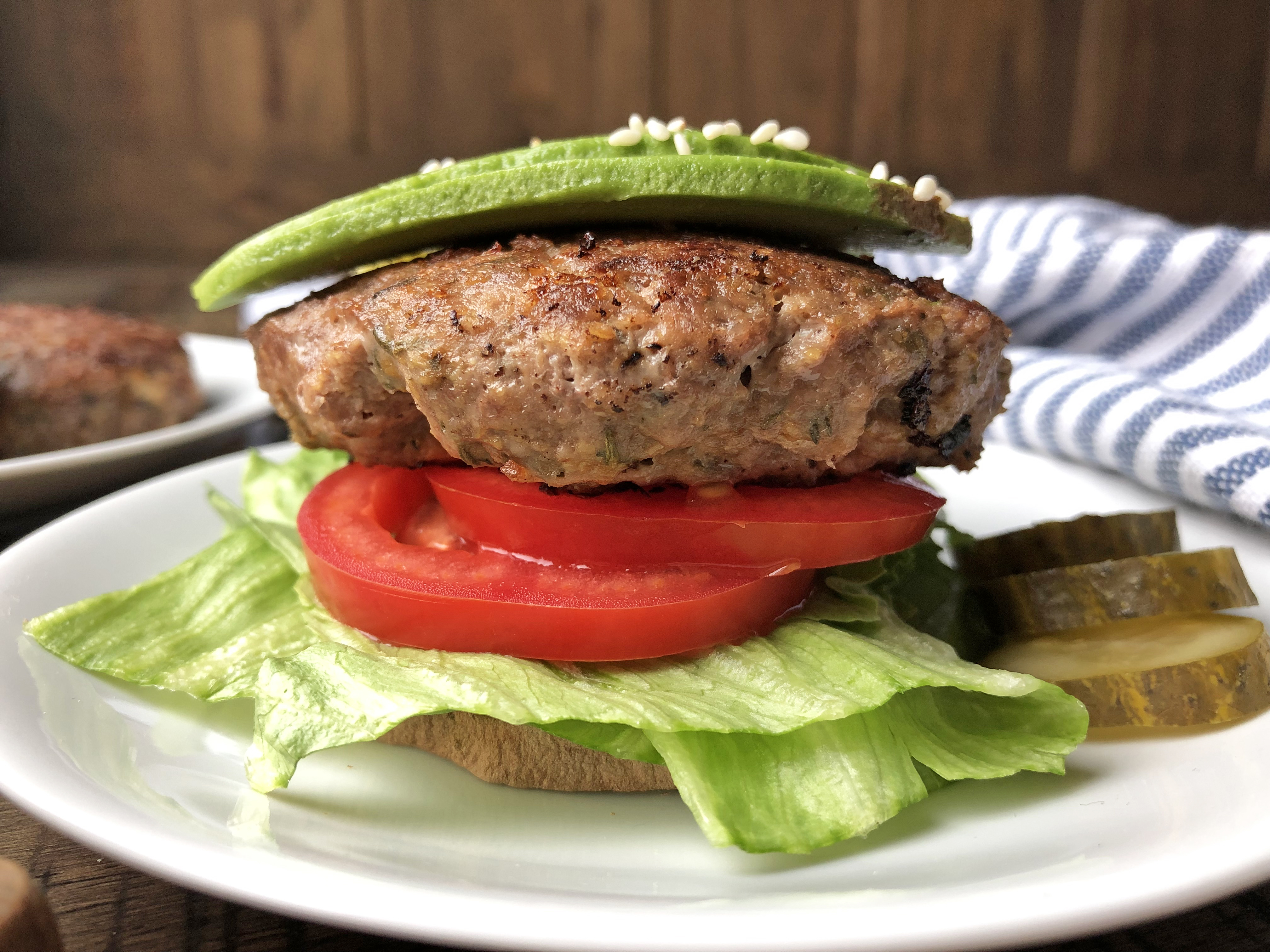 Green Apple & Thyme Burgers - Bake It Paleo