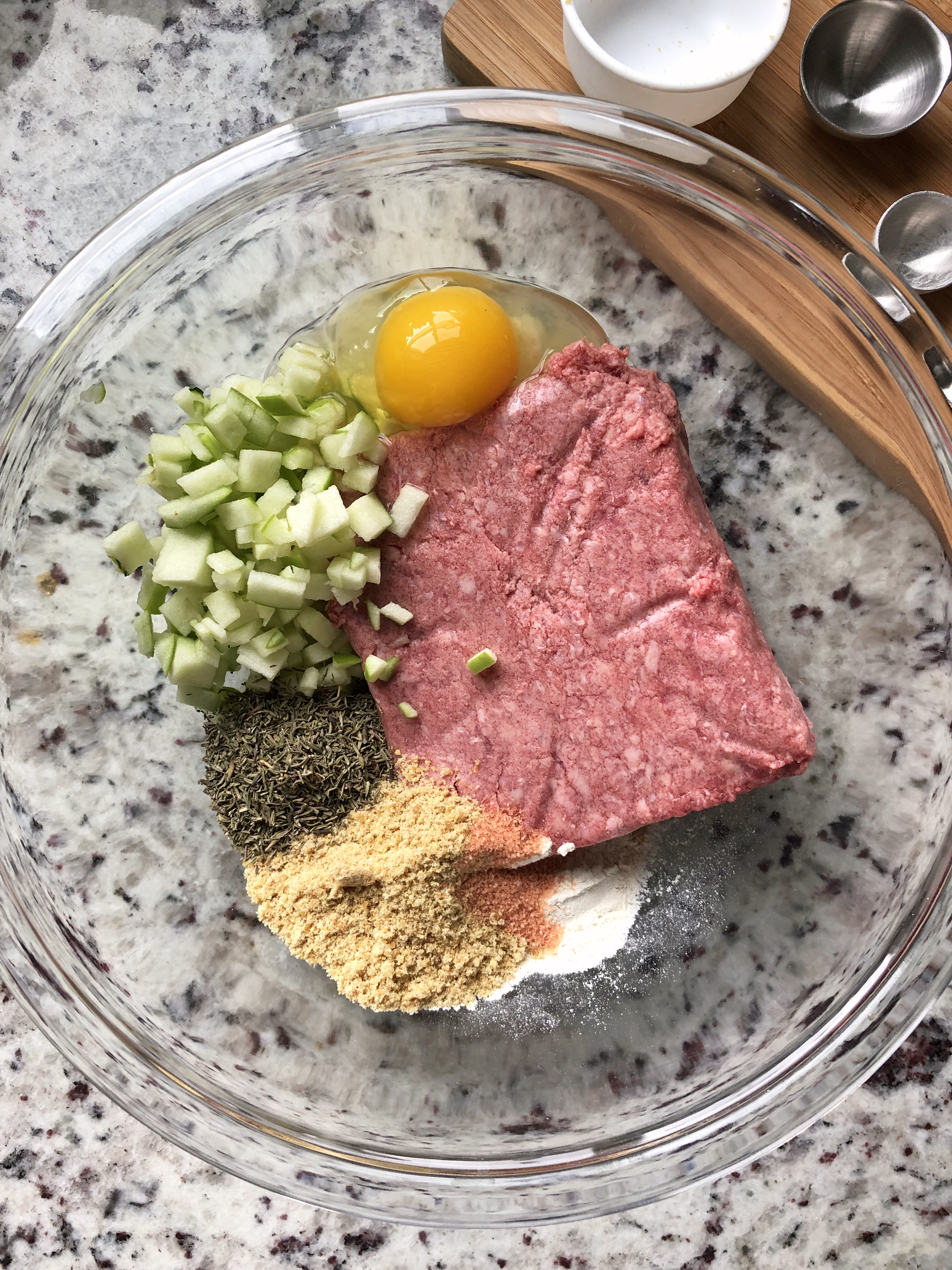 Ingredients in grain free Paleo hamburgers