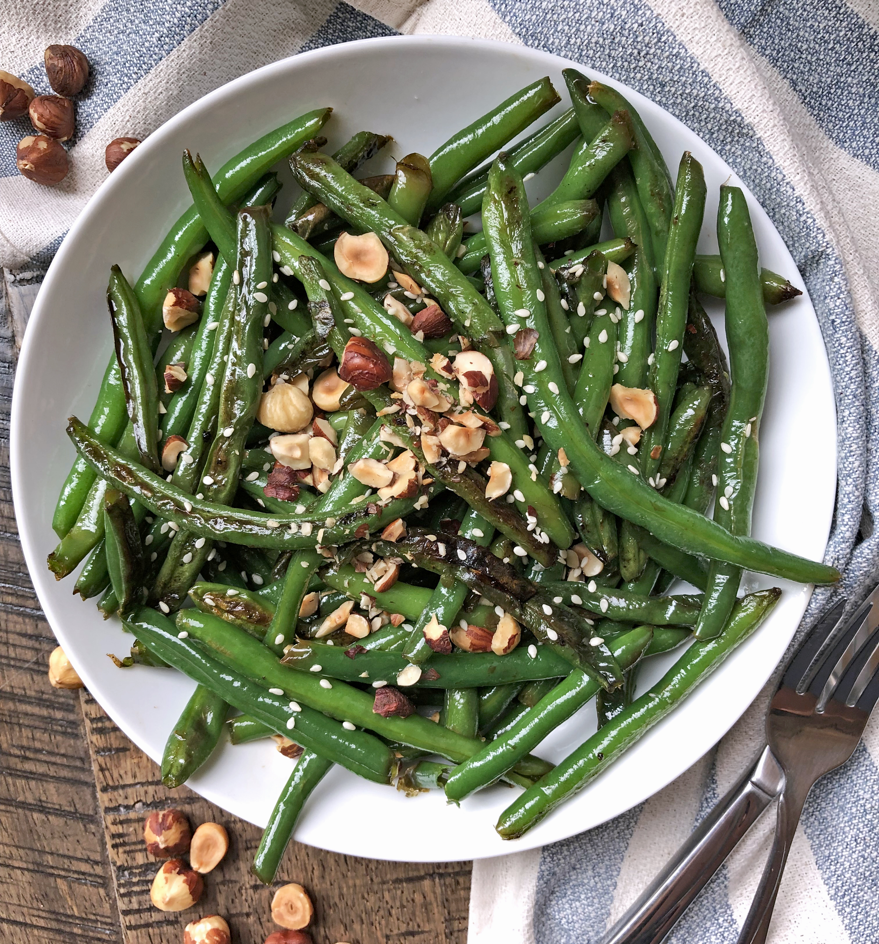 The BEST Paleo Green Beans with Hazelnuts