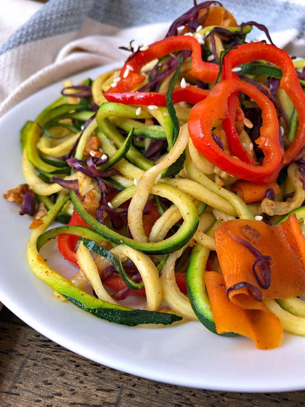 Paleo Noodles with Cajun Seasoning