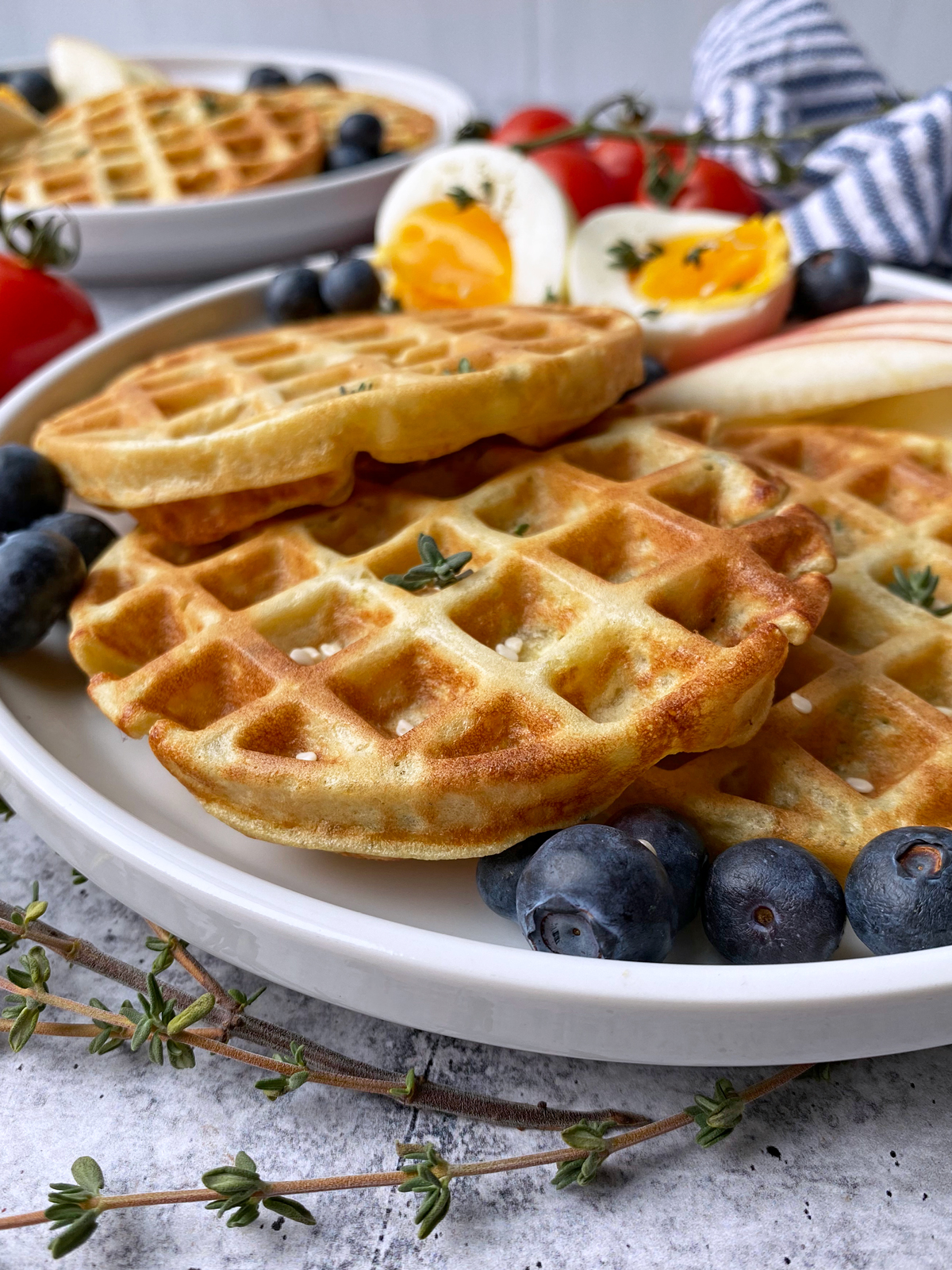 Savory Sweet Potato Waffles (Paleo, Nut Free) - Bake It Paleo