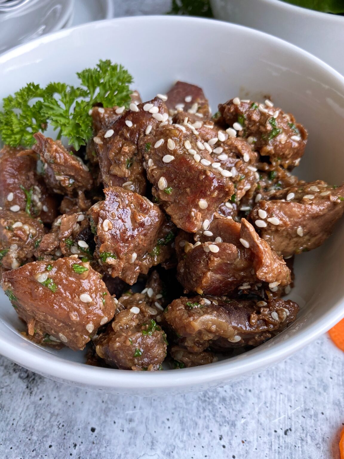 Healthy Slow Cooker Beef Tips (Paleo) - Bake It Paleo