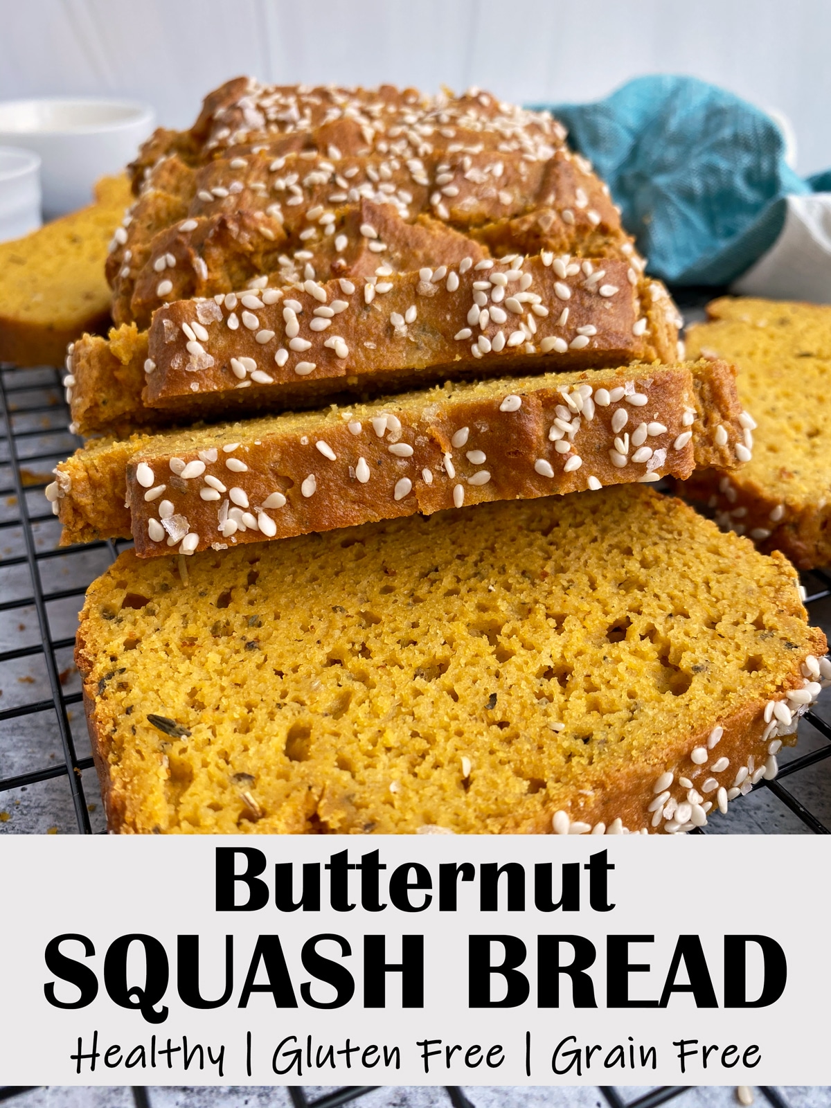 Gluten Free Savory Butternut Squash Bread - Bake It Paleo