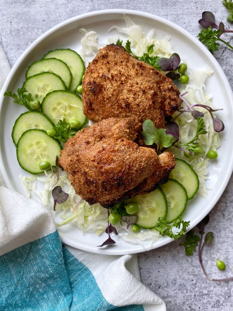 Easy Air Fryer Chicken Thighs (Keto, Whole30, Nut Free) Bake It Paleo