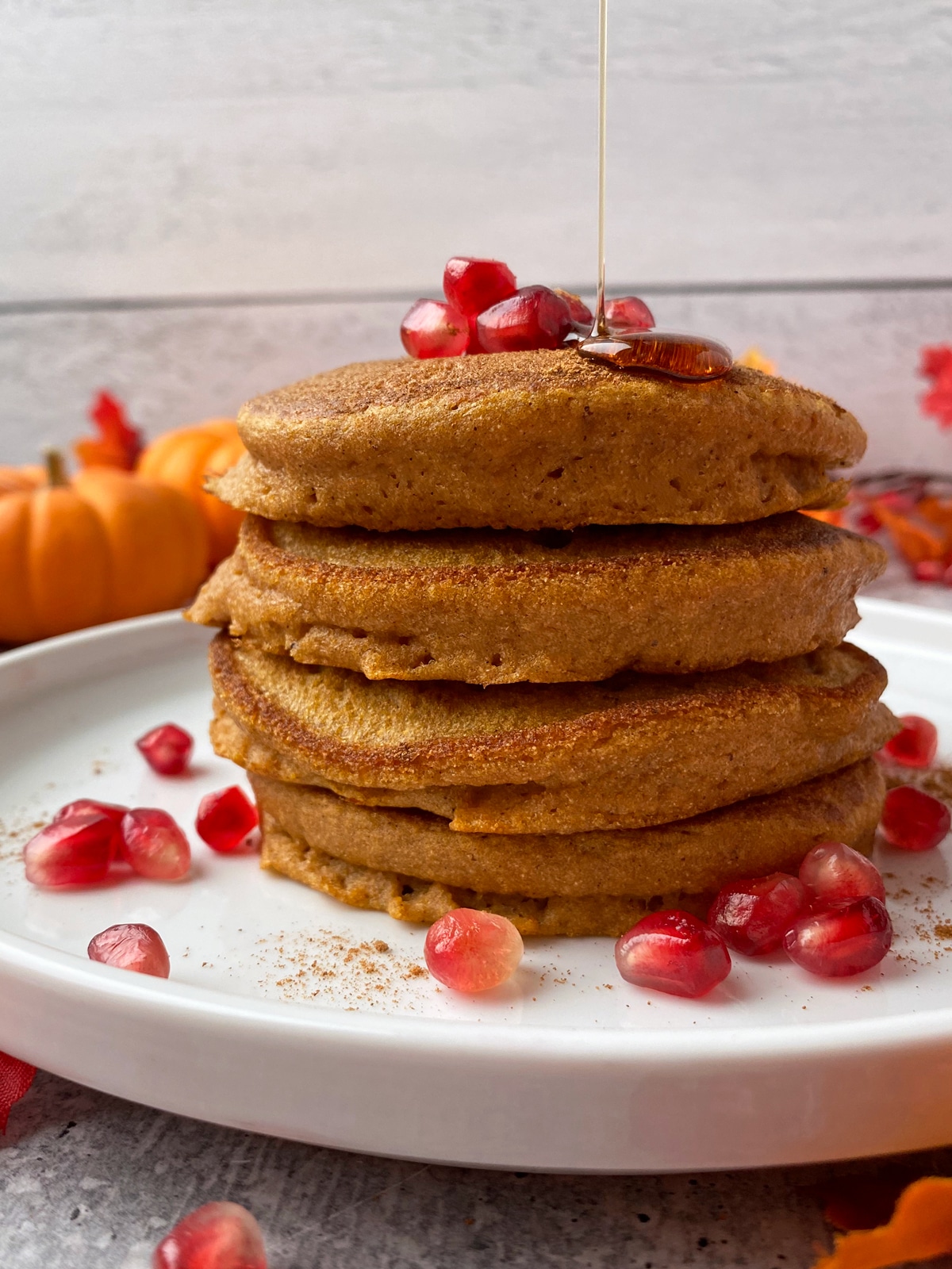 paleo pumpkin pancakes made with cassava flour