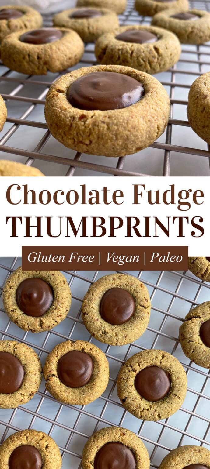 Chocolate Fudge Thumbprint Cookies (Dairy Free, Paleo) Bake It Paleo