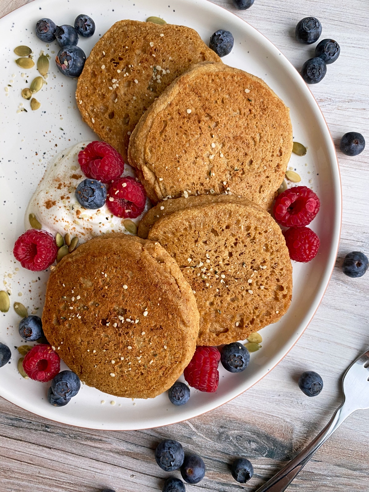 Vegan tigernut flour pancakes.