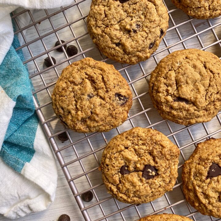 Chocolate Chip Protein Cookies (Gluten Free, Dairy Free) - Bake It Paleo