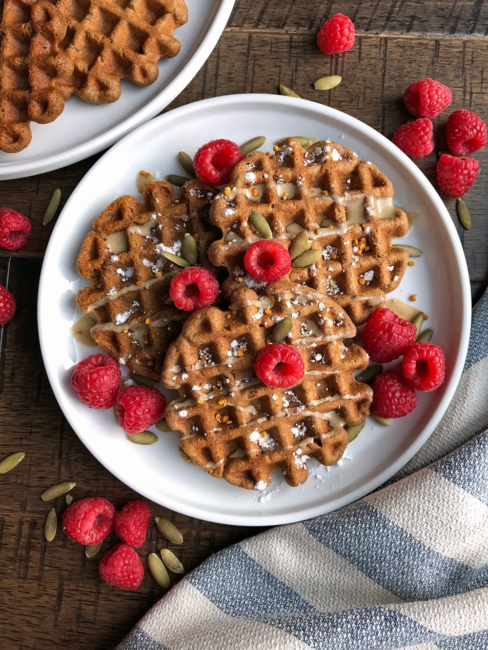 Healthy Gluten-Free Gingerbread Toaster Waffles - Em's NutFree Eats