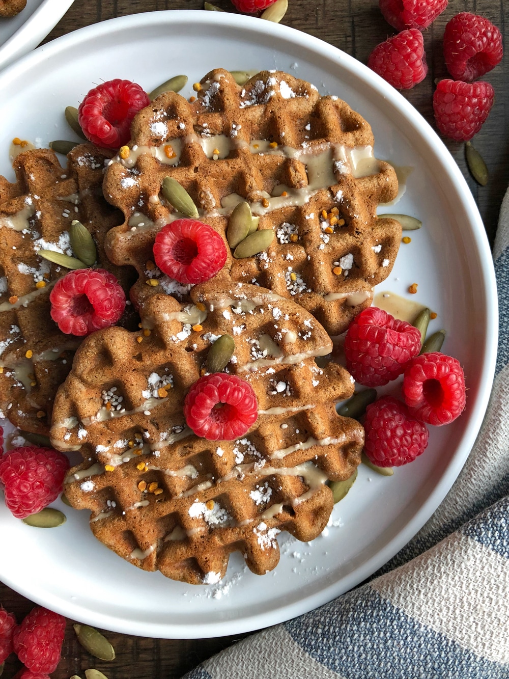 Easy Vegan Gluten-Free Gingerbread Waffles