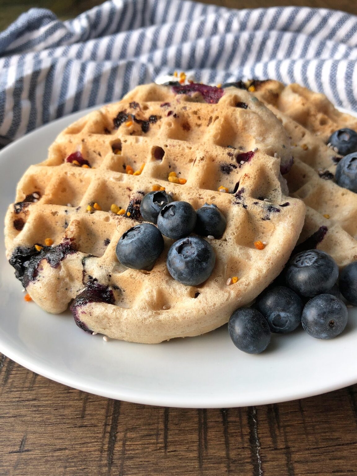 Blueberry Buckwheat Waffles (Gluten Free, Vegan) Bake It Paleo