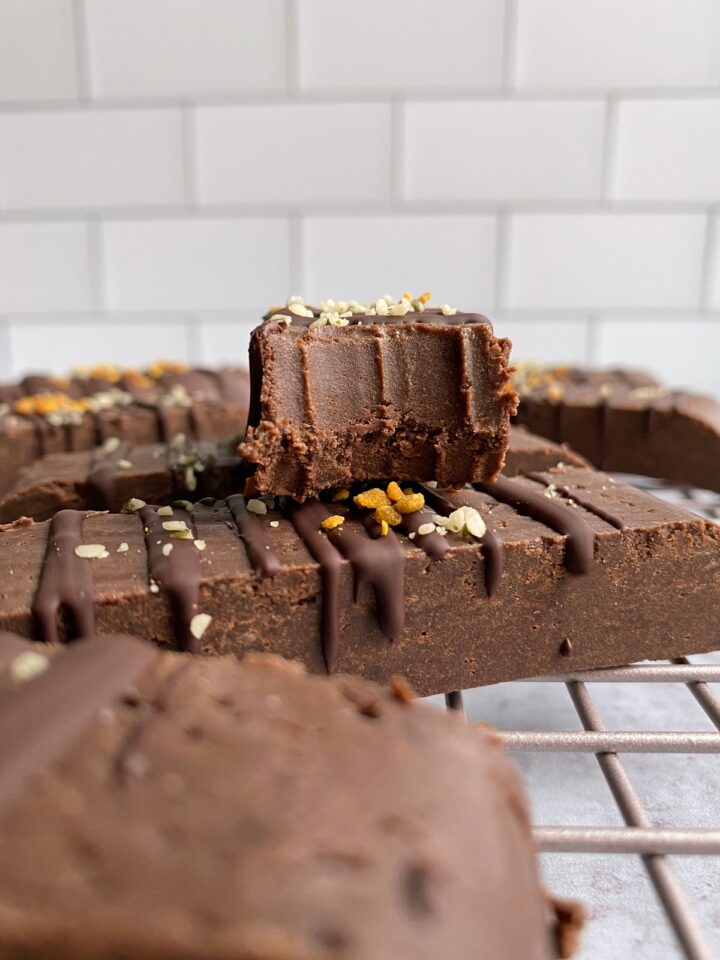 Dark Chocolate Protein Bars (No Bake, Paleo, Vegan) Bake It Paleo