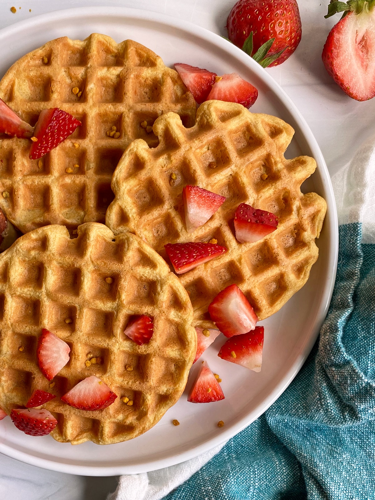 Healthy Vanilla Protein Waffles (Low Carb, Paleo) Bake It Paleo