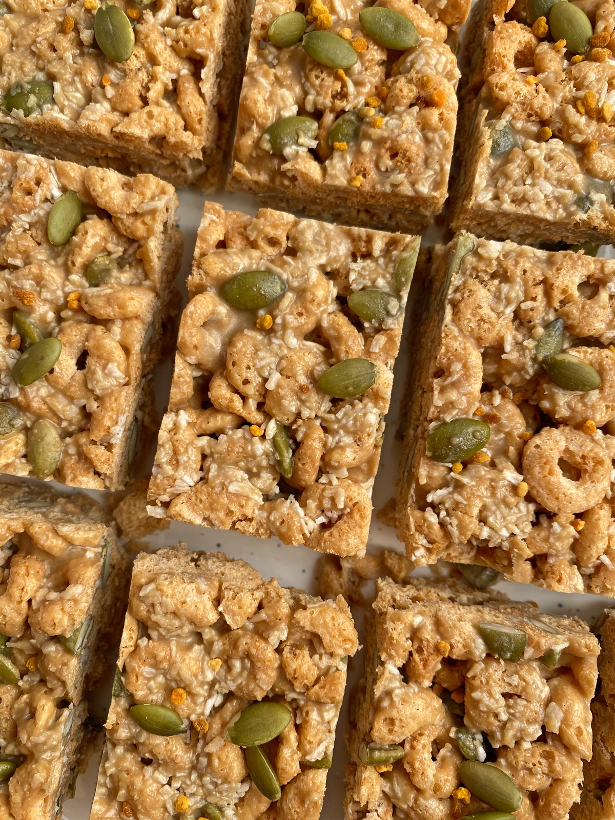 cereal granola bars with sunbutter