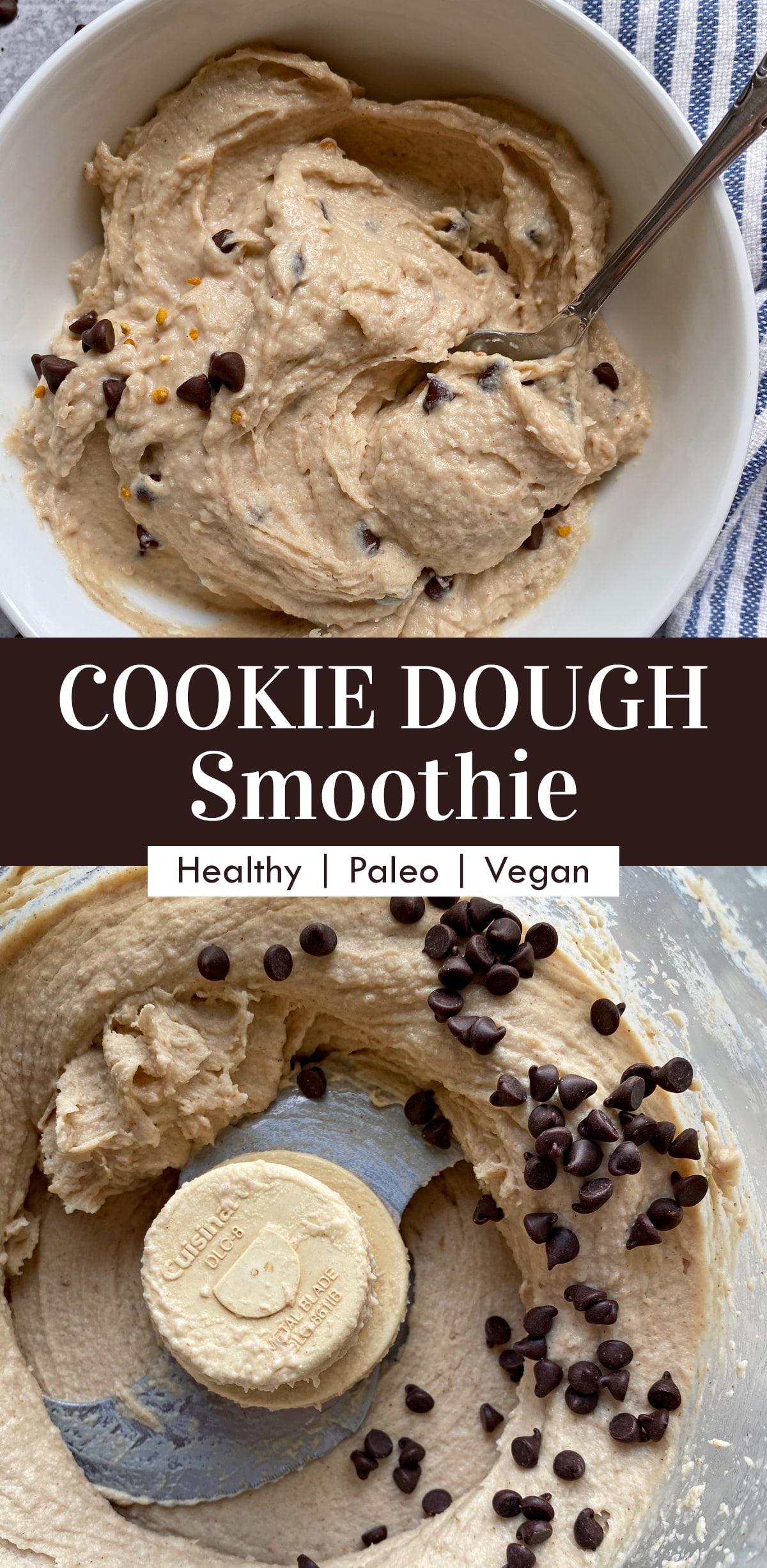 cookie dough smoothie pinterest image