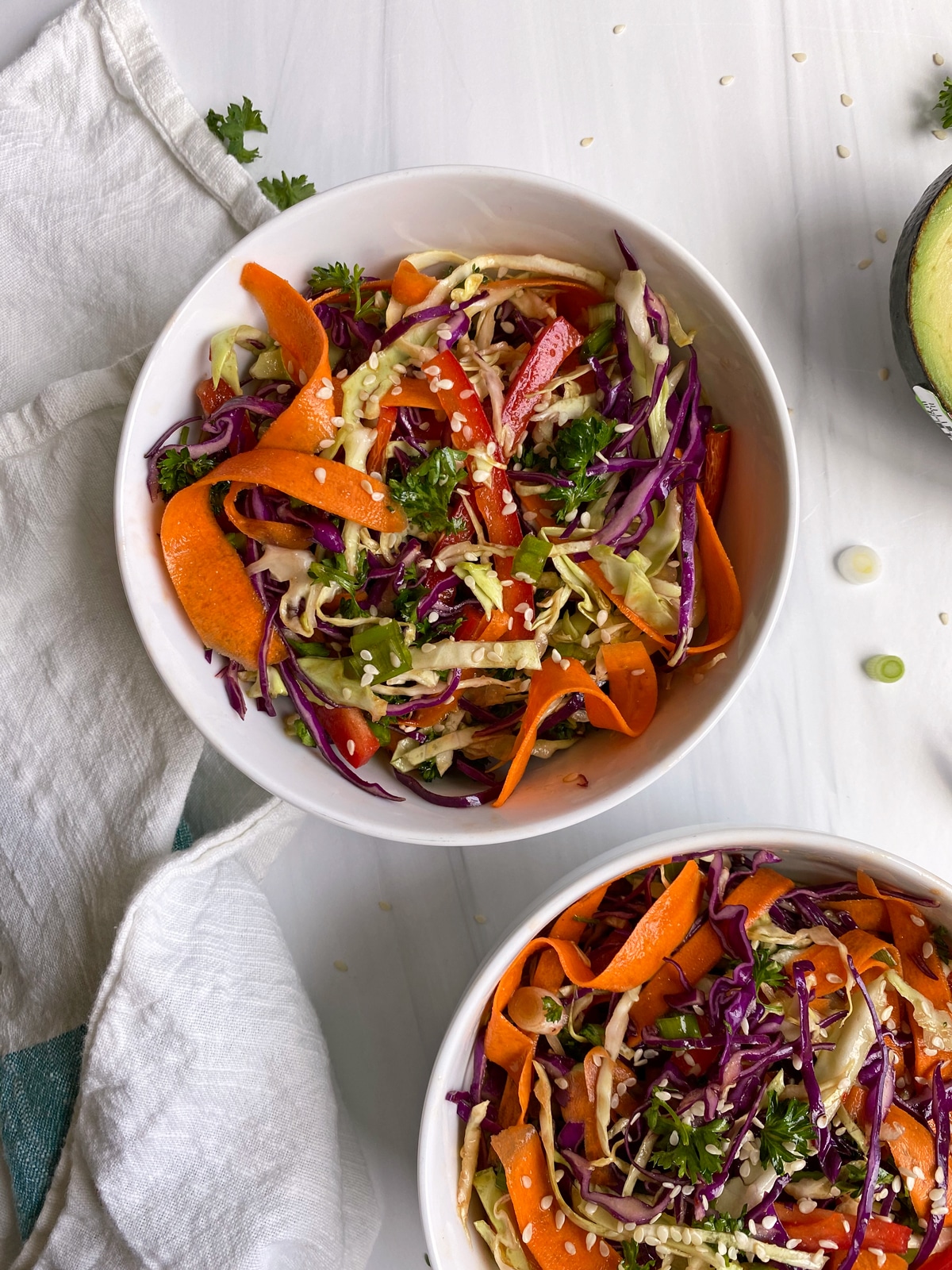 Asian Slaw Salad Recipe (Paleo, Vegan) - Bake It Paleo