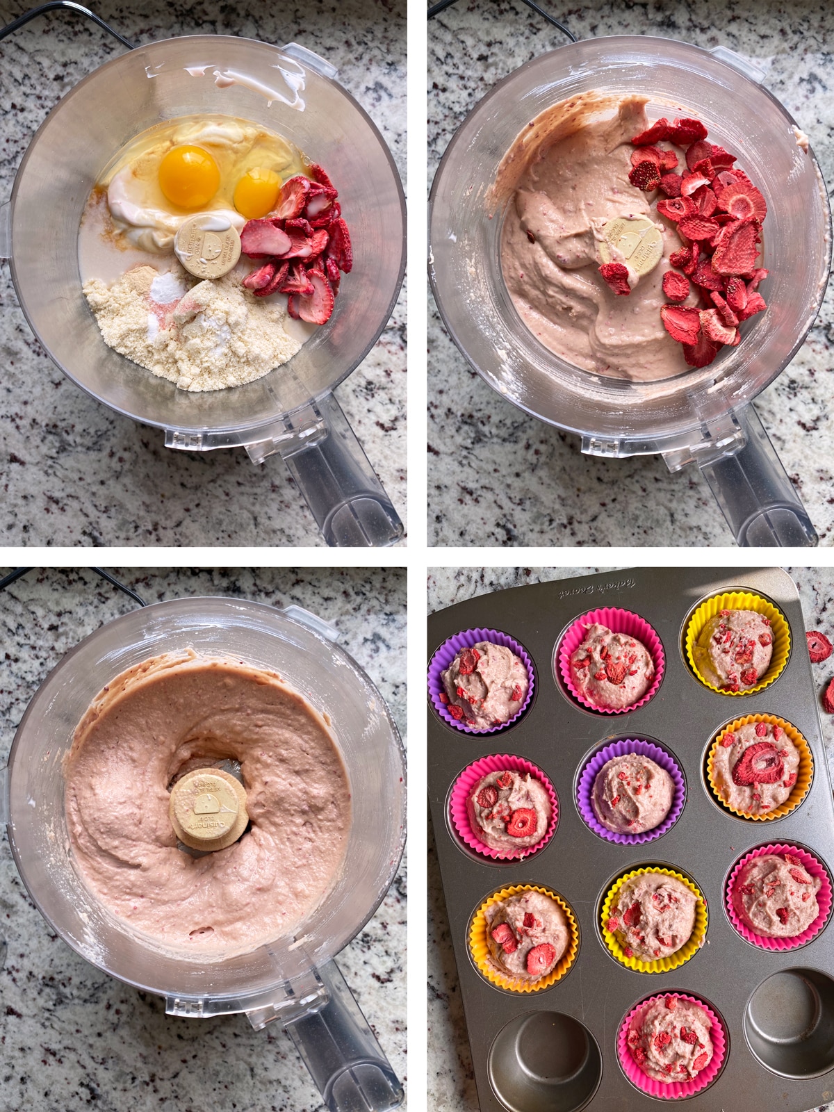 how to make strawberry protein muffin