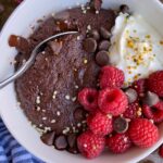 close up of mug cake