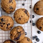 tigernut muffins on wire cooling rack