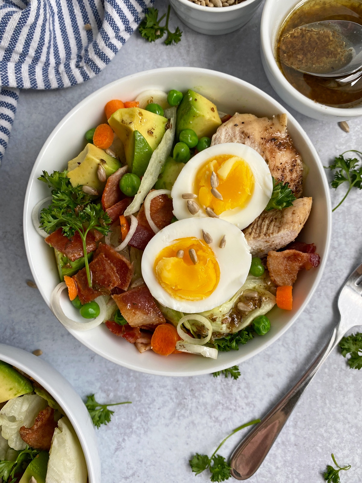 Whole30 Cobb Salad With Warm Bacon Dressing – Nakedbacon