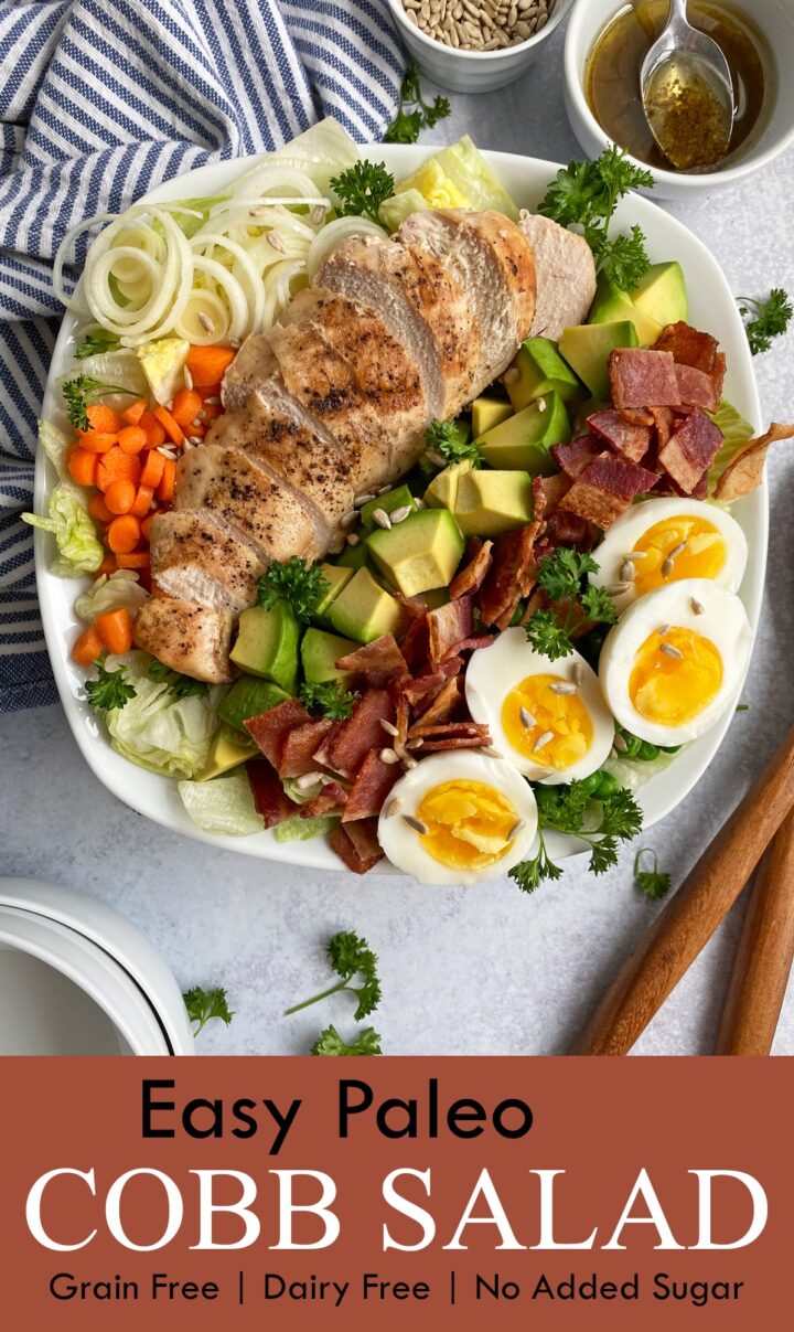 Healthy Cobb Salad (Keto, Whole30) - Bake It Paleo