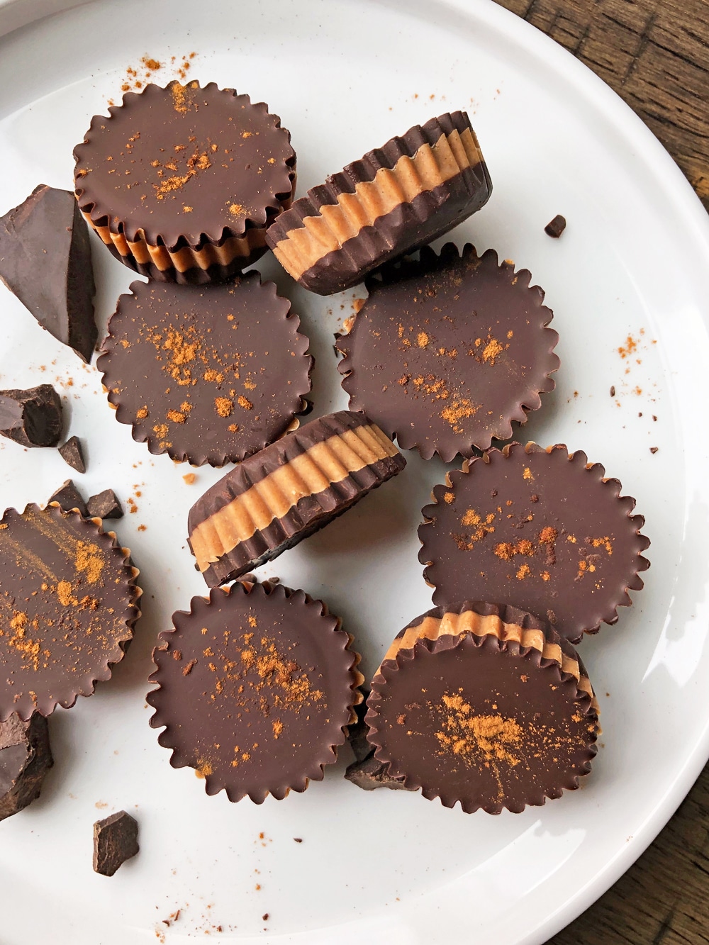 plate of coconut butter cups