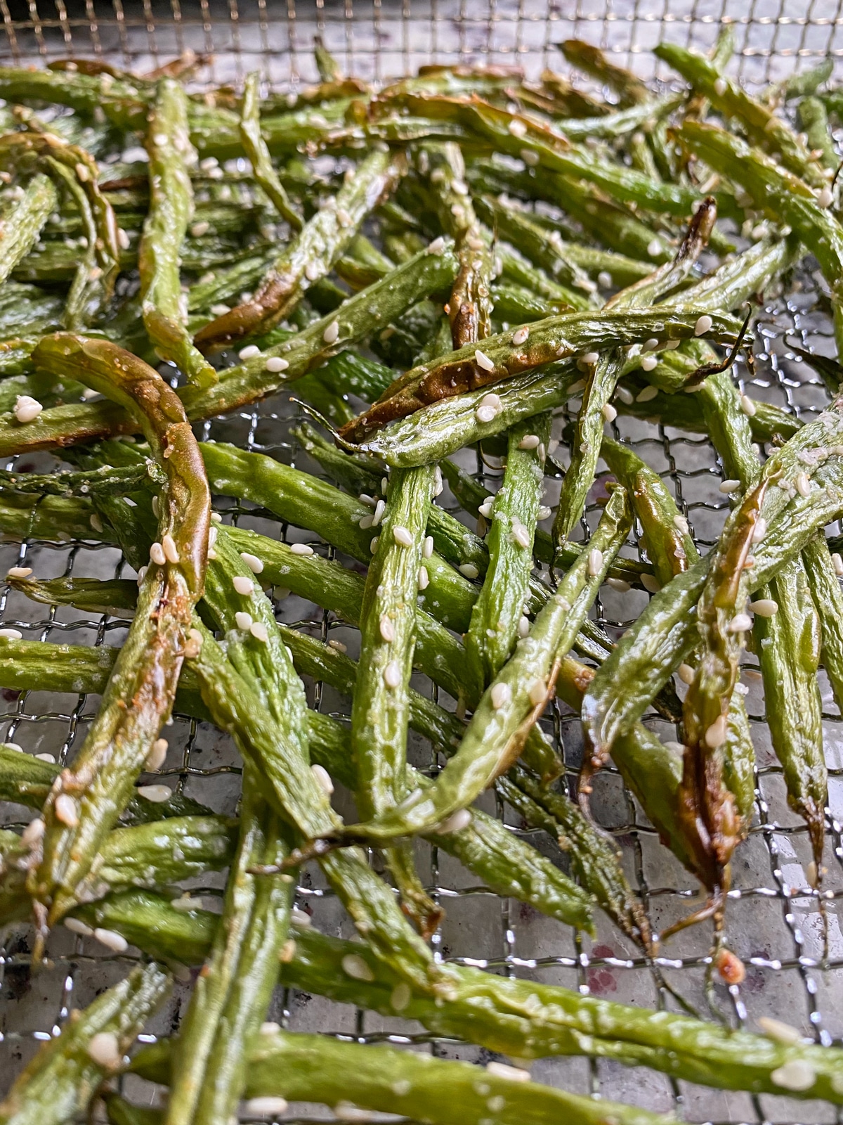 cooked paleo sesame green beans