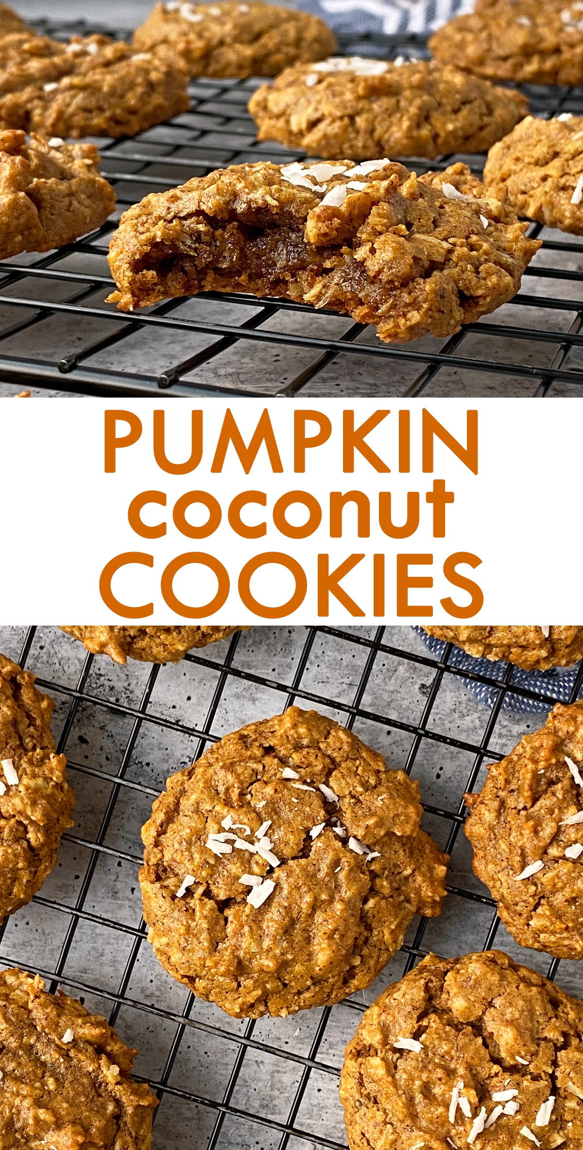 pumpkin coconut cookie pinterest image