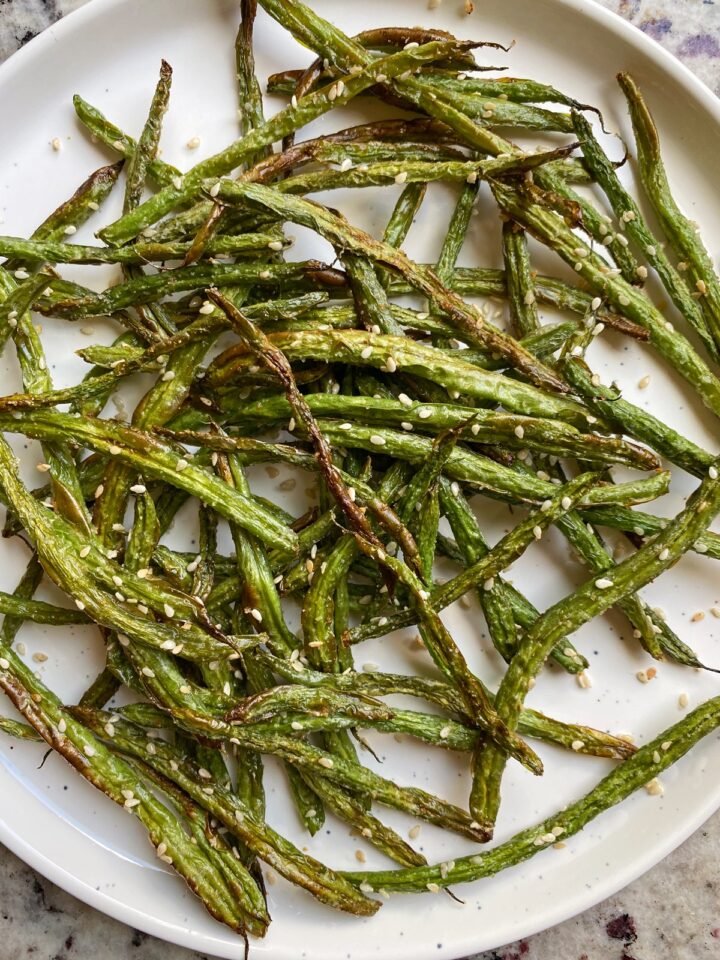 Air Fryer Sesame Green Beans (Paleo, Vegan) - Bake It Paleo