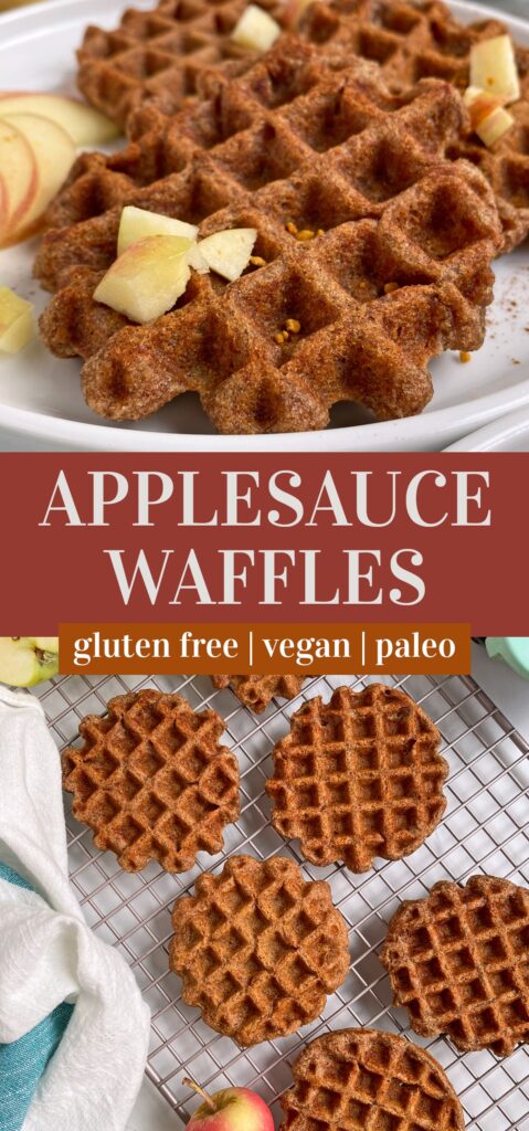 Vegan Applesauce Waffles (Gluten Free, Paleo) - Bake It Paleo