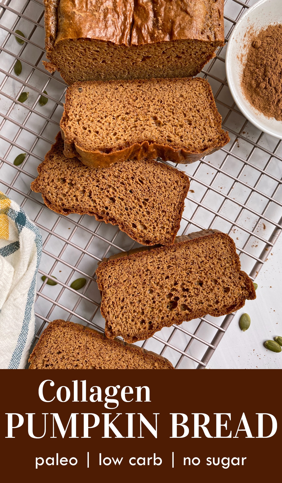 collagen pumpkin bread pinterest image