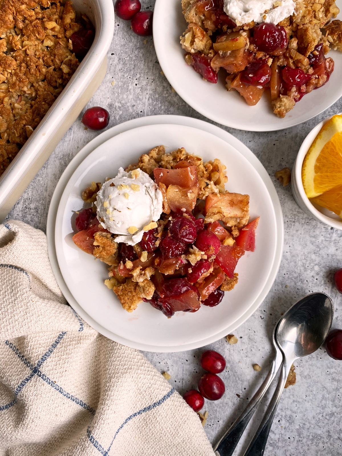 cranberry apple crisp