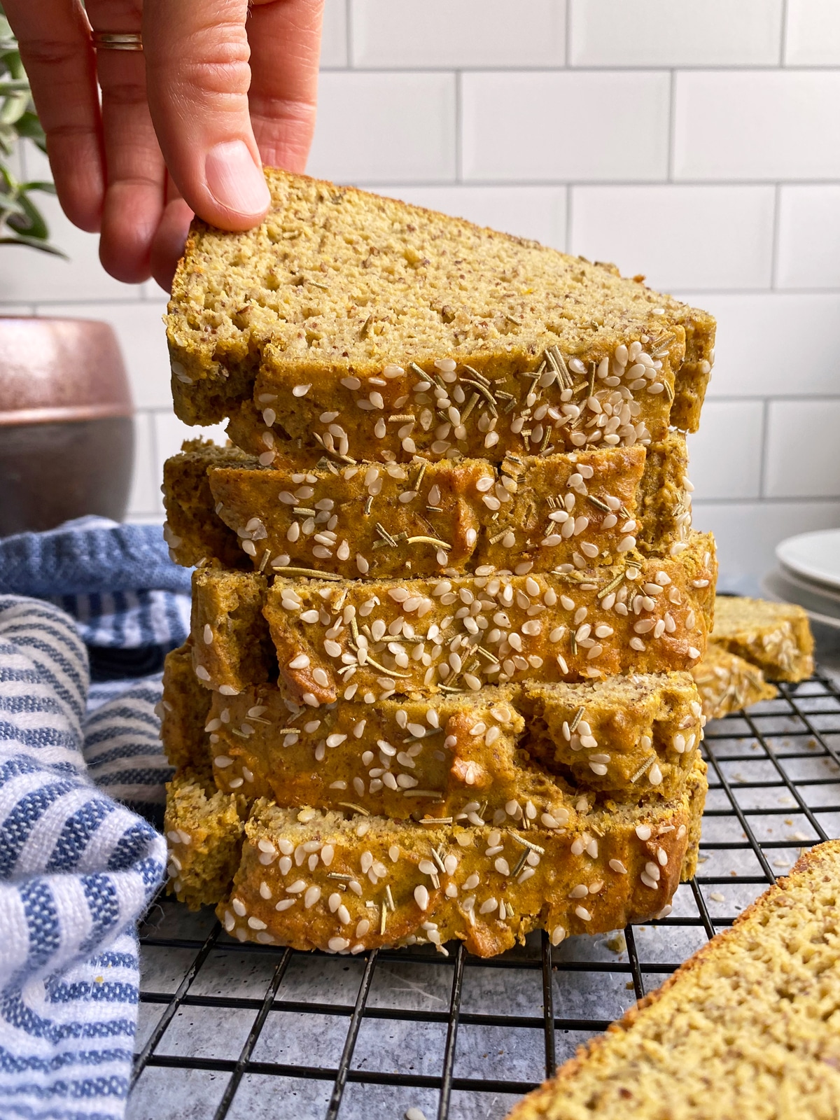 stack of butternut squash bread