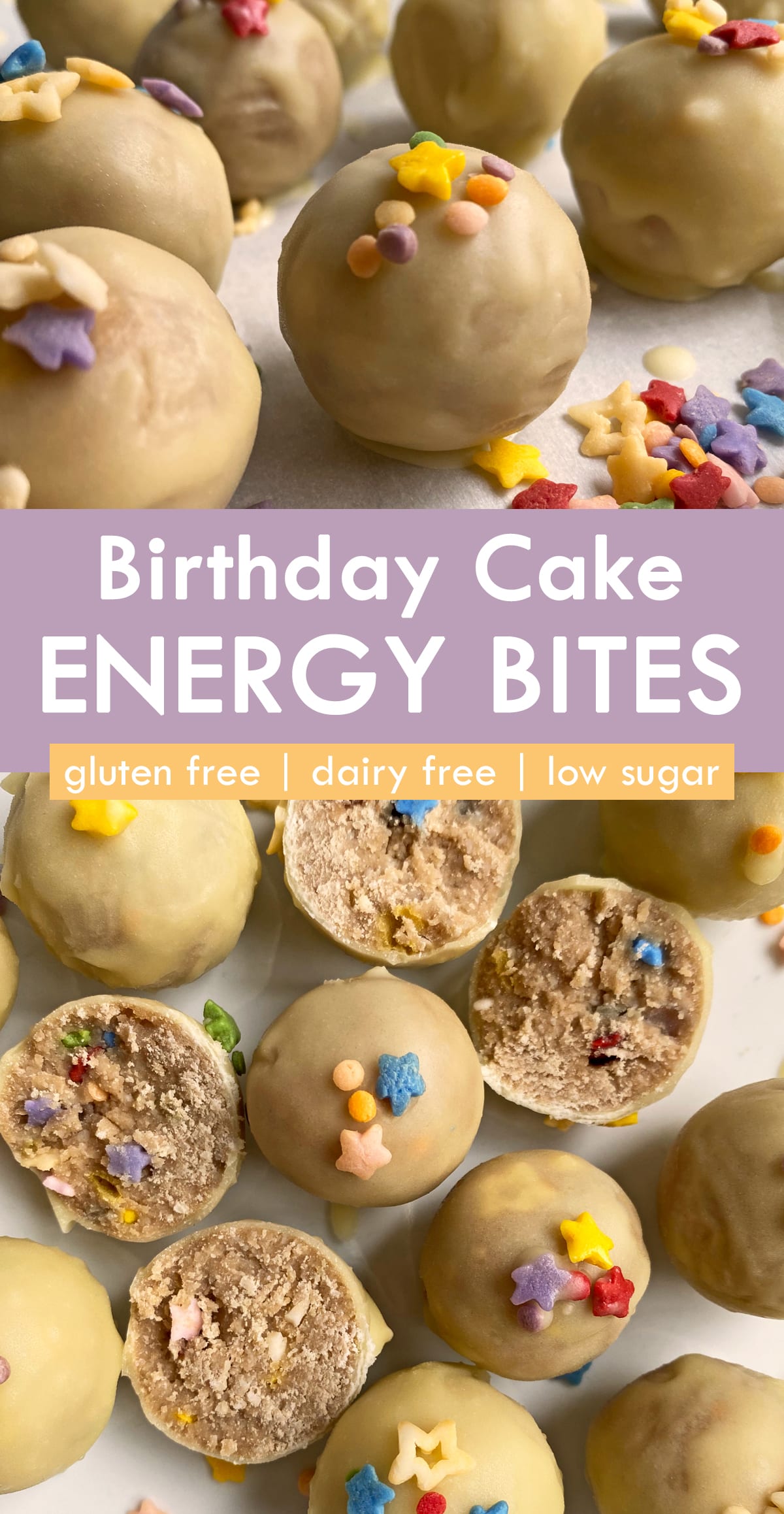 Birthday Cake Protein Balls ~ Easy No-Bake Recipe!