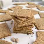 stacked tigernut flour seed crackers