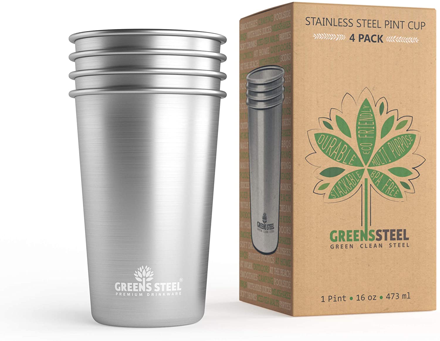 stainless steel cups