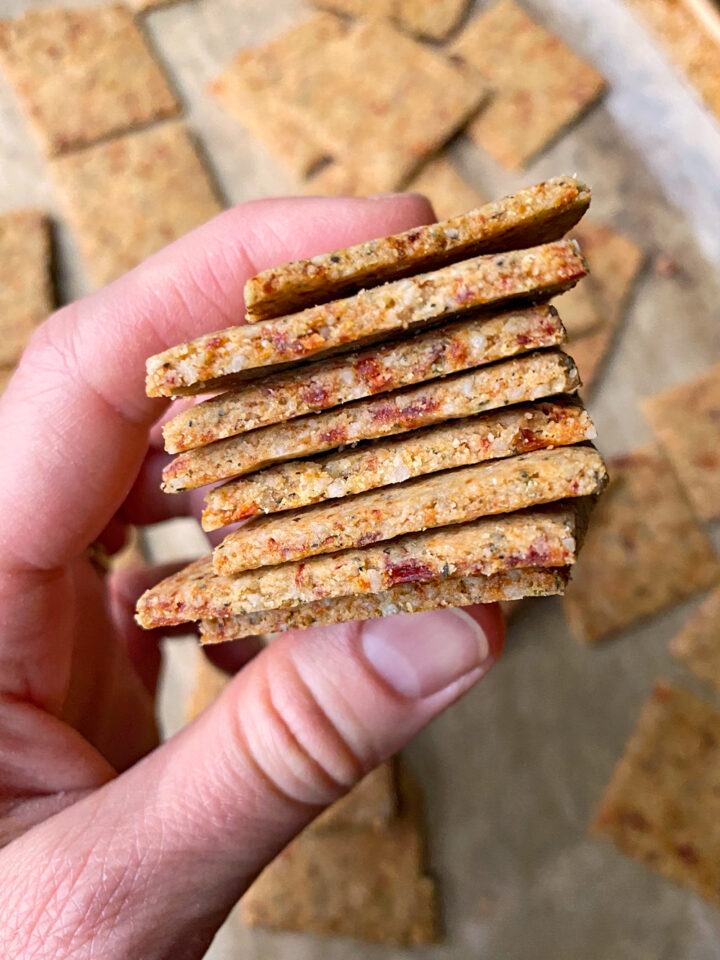SunDried Tomato & Basil Crackers (Paleo, Vegan) Bake It Paleo