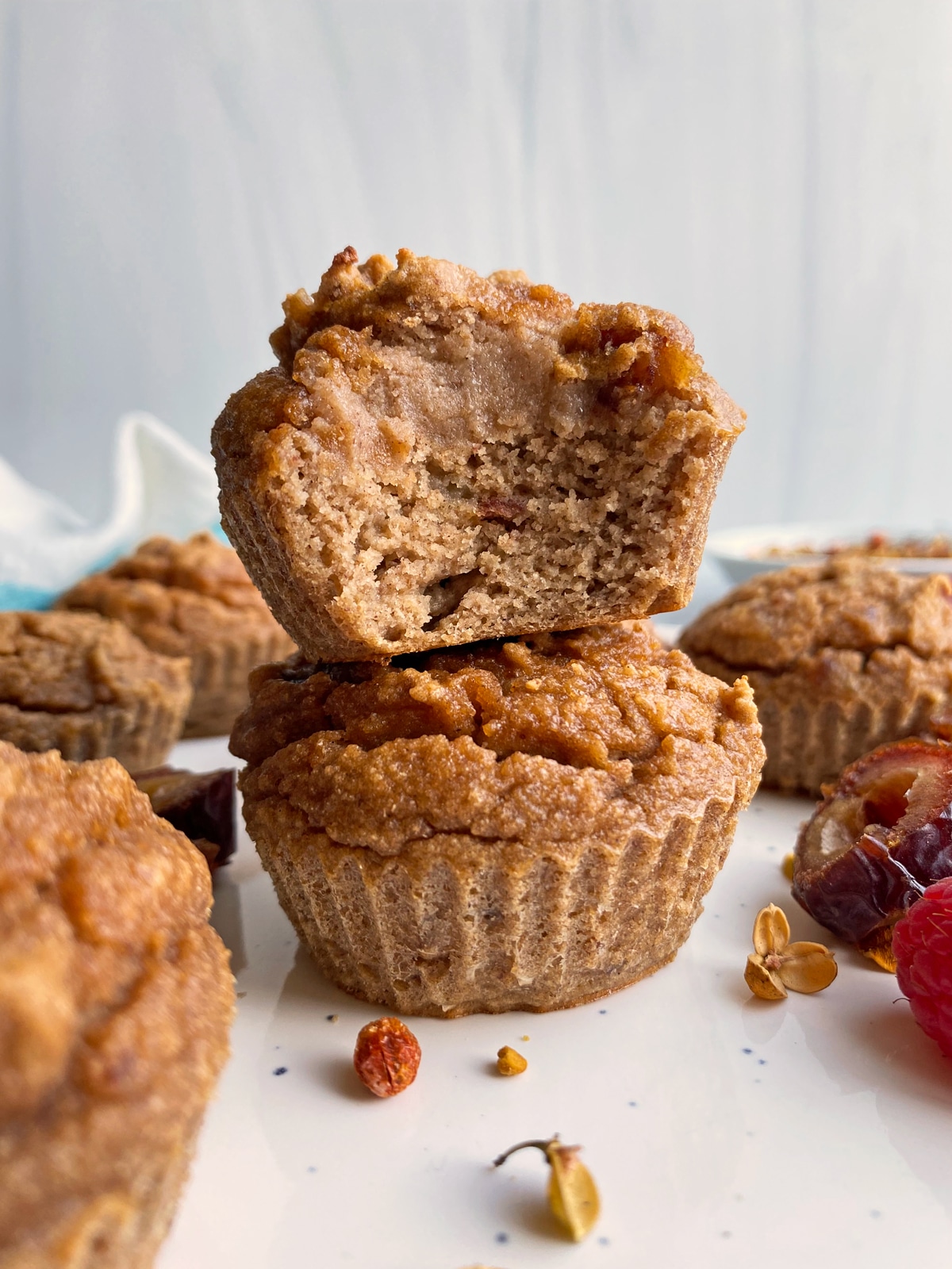 stack of two paleo muffins