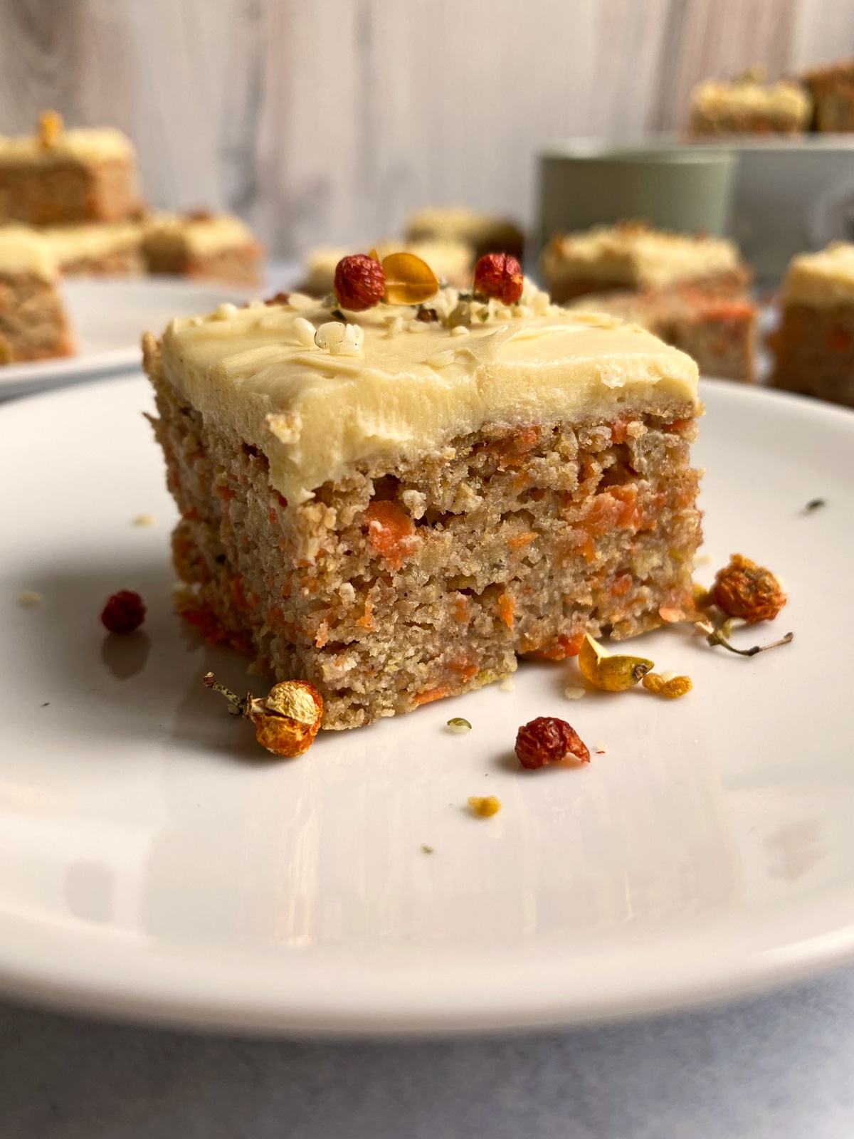 slice of carrot cake