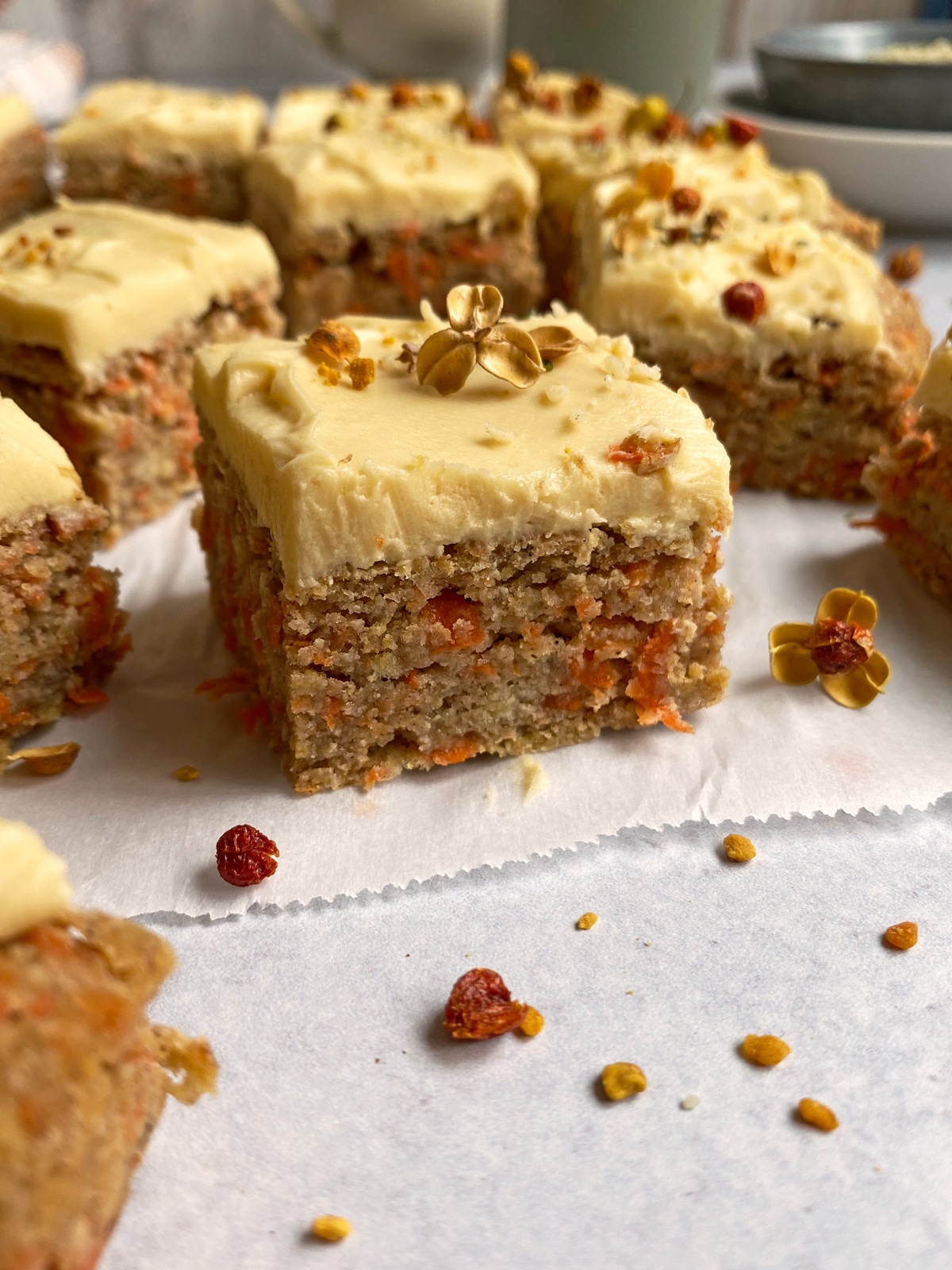 slice of carrot cake