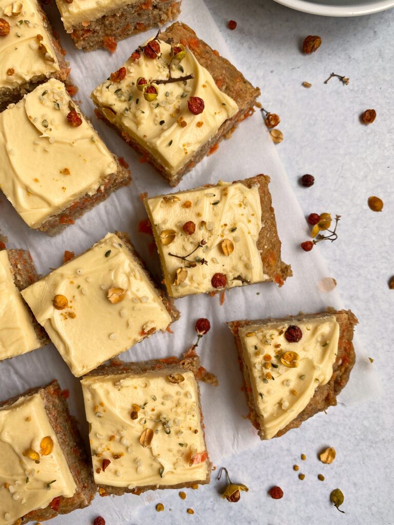 Healthy Carrot Cake Breakfast Bars (Paleo, Eggless) Bake It Paleo